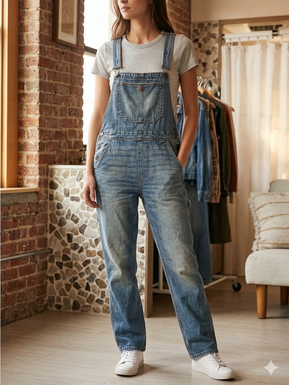 Urban Outfitters ✨BDG ✨Light Blue Denim Overalls✨ Straight Leg